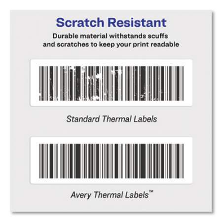 Avery Thermal Printer Labels, Thermal Printers, 1.13 x 3.5, Clear, 120/Roll, 1 Roll/Pack (04151)
