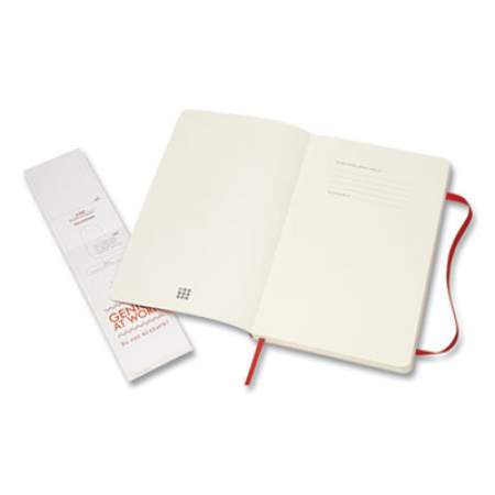 Moleskine Classic Softcover Notebook, 1 Subject, Dotted Rule, Scarlet Red Cover, 8.25 x 5 (854665XX)