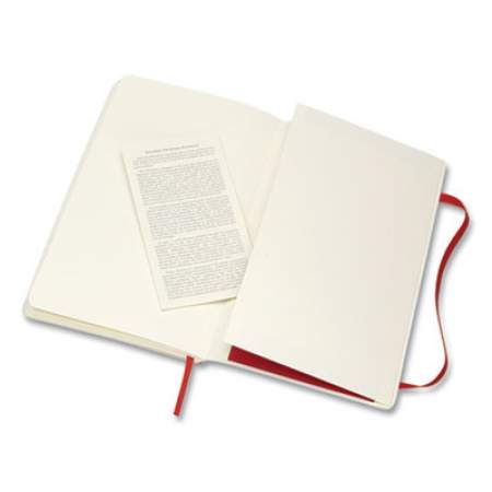 Moleskine Classic Softcover Notebook, Quadrille (Dot Grid) Rule, Scarlet Red Cover, 8.25 x 5 (2639180)