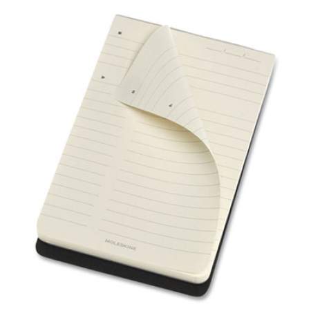 Moleskine PRO Pad, Meeting-Minutes/Notes Format, Black Cover, 96 Ivory 3.5 x 5.5 Sheets (620909)