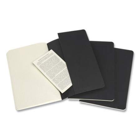 Moleskine Cahier Journal, 1 Subject, Dotted Rule, Black Cover, 8.25 x 5, 3/Pack (719213)