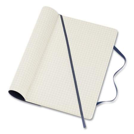 Moleskine Classic Softcover Notebook, 1 Subject, Quadrille Rule, Sapphire Blue Cover, 8.25 x 5 (715598)