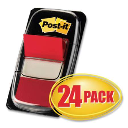 Post-it 1" Flags Value Pack, Red, 50 Flags/Dispenser, 24 Dispensers/Pack (680124)