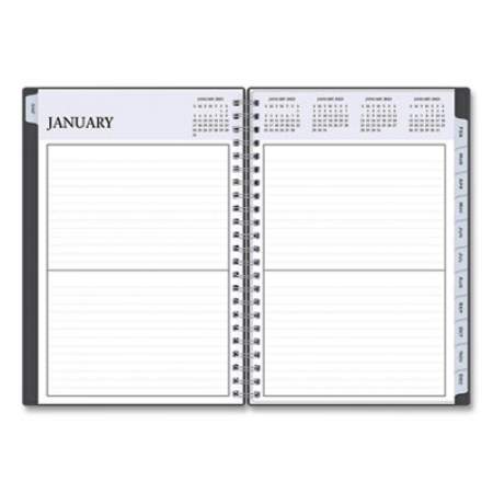 Blue Sky Passages Non-Dated Perpetual Daily Planner, 8.5 x 5.5, Black Cover, 60-Month (Jan to Dec): 2021 to 2025 (113565)