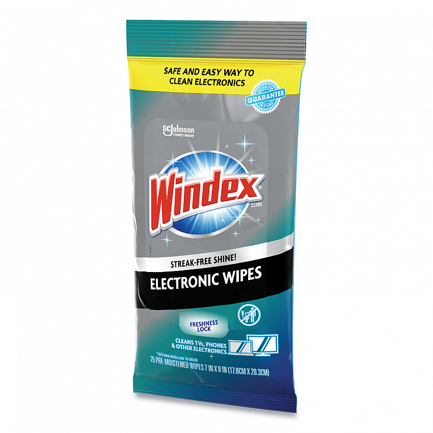 Electronics-Cleaner Wipes, 1-Ply, 7 x 10, Neutral Scent, White, 25 Wipes (319248EA)