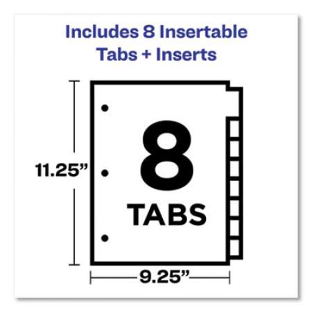 Avery Big Tab Insertable Two-Pocket Plastic Dividers, 8-Tab, 11.13 x 9.25, Assorted, 1 Set (11983)