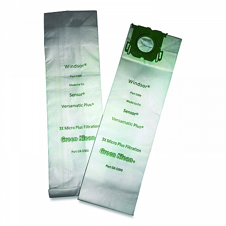 Replacement Vacuum Bags, Fits AllStar/Century/Karcher/ProChem/Sebo/Versamatic Plus/Windsor Sensor, 10/Pack (5300P)