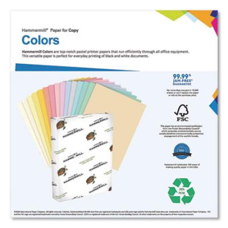 Hammermill Colors Print Paper, 20lb, 8.5 x 14, Canary, 500/Ream (640192)