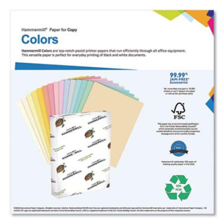 Hammermill Colors Print Paper, 20lb, 8.5 x 14, Goldenrod, 500/Ream (640196)