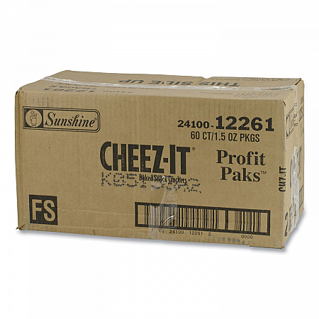Baked Snack Crackers, 1.5 oz Bag, 60/Carton (SUB12261)
