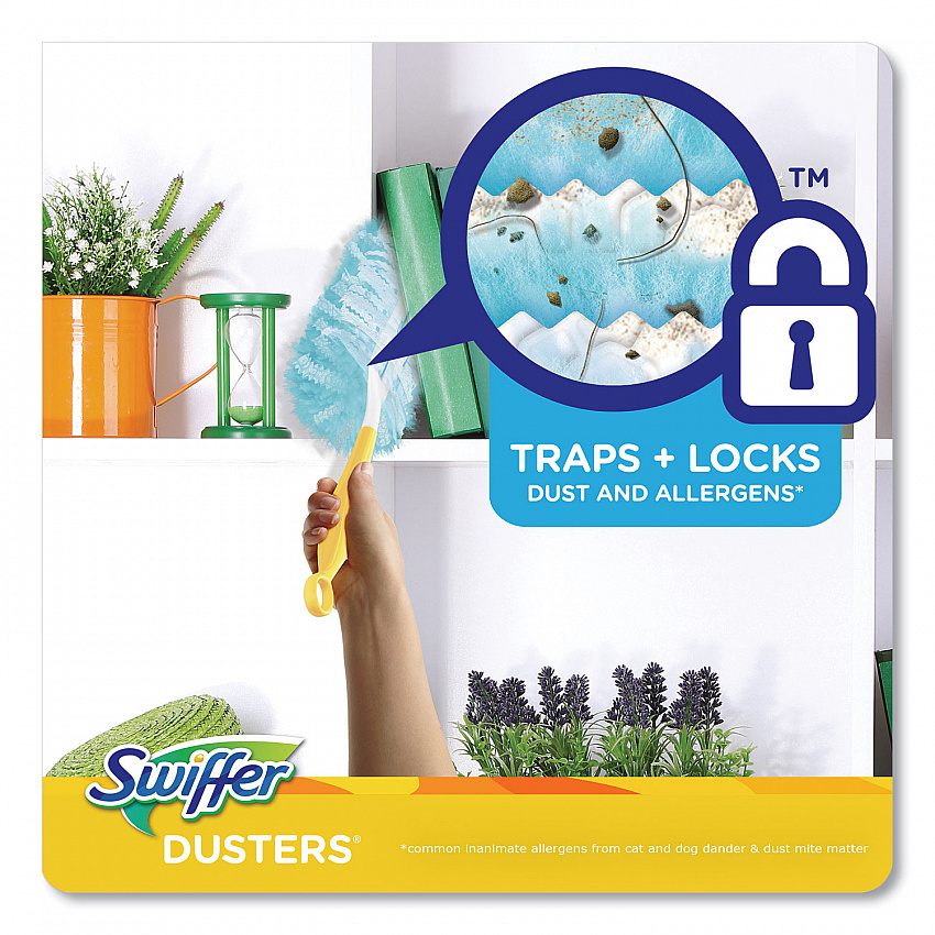 Dusters Refill, Dust Lock Fiber, Lavender Scent, Light Blue, 18/Box (99037)
