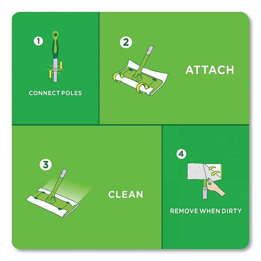 Heavy-Duty Dry Refill Cloths, 11 x 8.5, White, 32/Pack (77198)