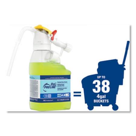 P&G Professional Dilute 2 Go, P and G Pro Line Finished Floor Cleaner, Fresh Scent, 4.5 L Jug, 1/Carton (72003)