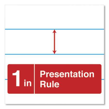 Universal Easel Pads/Flip Charts, Presentation Format (1" Rule), 50 White 27 x 34 Sheets, 2/Carton (35601)