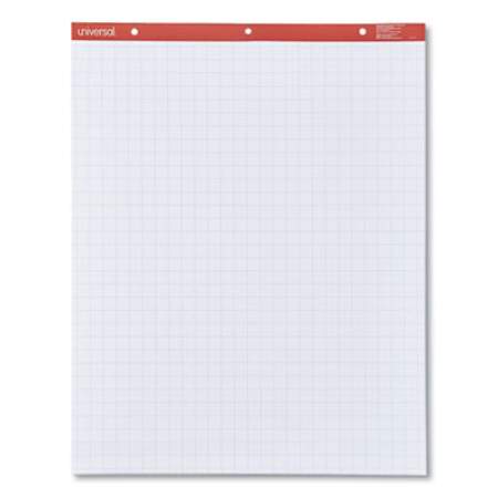Universal Easel Pads/Flip Charts, Quadrille Rule (1 sq/in), 50 White 27 x 34 Sheets, 2/Carton (35602)