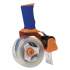 Duck Bladesafe Bladesafe Antimicrobial Tape Gun with One Roll of Tape, 3" Core, For Rolls Up to 2" x 60 yds, Orange (1078566)