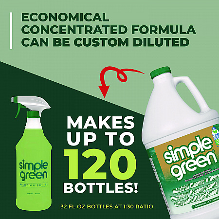 Industrial Cleaner and Degreaser, Concentrated, 1 gal Bottle (13005EA)