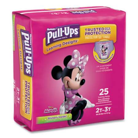 Huggies Pull-Ups Learning Designs Potty Training Pants for Girls, Size 2T-3T, 18 lbs to 34 lbs, 100/Carton (45132)