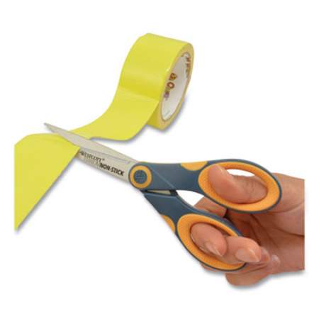 Westcott Non-Stick Titanium Bonded Scissors, 7" Long, 3" Cut Length, Gray/Yellow Straight Handle (14851)