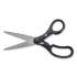 Westcott KleenEarth Basic Plastic Handle Scissors, Pointed Tip, 7" Long, 2.8" Cut Length, Black Straight Handle (15582)