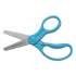 Westcott For Kids Scissors, Blunt Tip, 5" Long, 1.75" Cut Length, Randomly Assorted Straight Handles (13130)