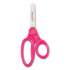 Westcott Kids' Scissors with Antimicrobial Protection, Rounded Tip, 5" Long, 2" Cut Length, Randomly Assorted Straight Handles (14606)