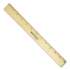 Westcott Wood Ruler with Single Metal Edge, Standard, 12" Long (05011)