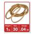 Universal Rubber Bands, Size 30, 0.04" Gauge, Beige, 1 lb Box, 1,100/Pack (00130)