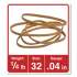 Universal Rubber Bands, Size 32, 0.04" Gauge, Beige, 4 oz Box, 205/Pack (00432)
