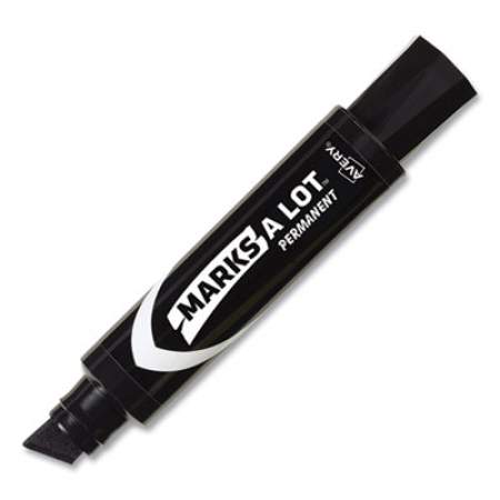 Avery MARKS A LOT Extra-Large Desk-Style Permanent Marker, Extra-Broad Chisel Tip, Black (24148)