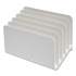 TRU RED Plastic Incline Mail Sorter, 5 Sections, #6 1/4 to #16 Envelopes, 6.26 x 9.49 x 6.5, White (24380798)