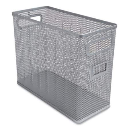 TRU RED Wire Mesh Box-Style Vertical Document Organizer, 1 Section, Letter-Size, 5.79 x 12.4 x 10.16, Silver (24402455)