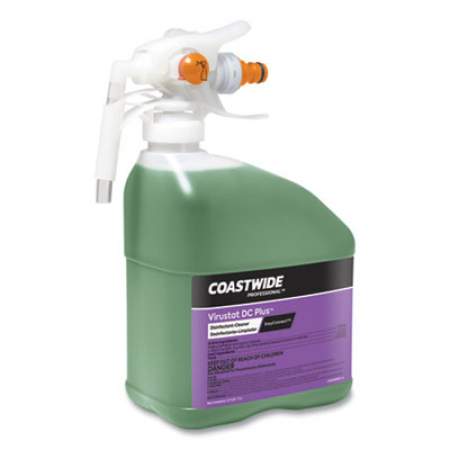 Coastwide Professional DC Plus Neutral Disinfectant-Cleaner Concentrate for ExpressMix Systems, Lemon Scent, 110 oz Bottle, 2/Carton (24321398)