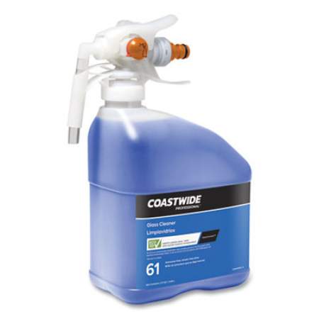 Coastwide Professional Glass Cleaner 61 Eco-ID Ammonia-Free Concentrate for EasyConnect Systems, Unscented, 101 oz Bottle, 2/Carton (24381057)