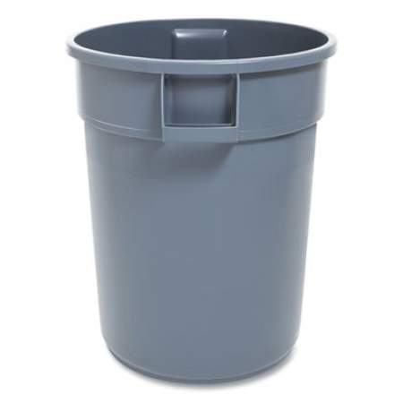 Coastwide Professional Open Top Round Trash Can, Plastic, 32 gal, Gray (2625784)