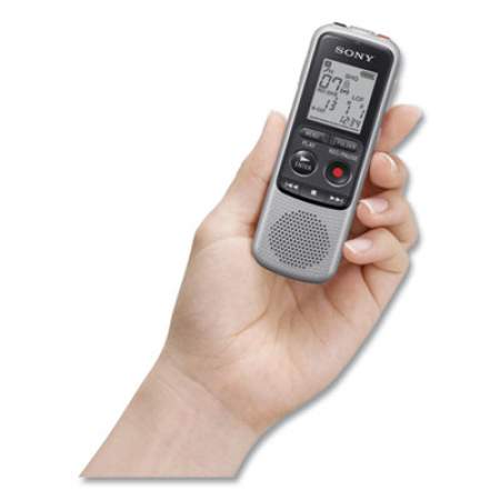 Sony ICD-BX140 Digital Voice Recorder, 4 GB, Black/Silver (1001150)
