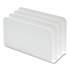 TRU RED Plastic Incline Mail Sorter, 3 Sections, #6 1/4 to #16 Envelopes, 3.87 x 9.51 x 6.06, White (24380804)