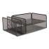 TRU RED Wire Mesh Combination Organizer, Vertical/Horizontal, 4 Sections, Letter-Size, 11.2 x 17.4 x 6.54, Matte Black (24402476)