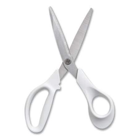 TRU RED Stainless Steel Scissors, 8" Long, 3.58" Cut Length, Assorted Straight Handles, 2/Pack (24380494)