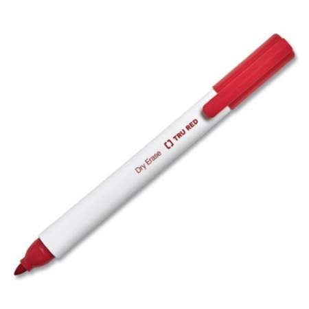 TRU RED Dry Erase Marker, Pen-Style, Fine Bullet Tip, Assorted Colors, 36/Pack (24376593)