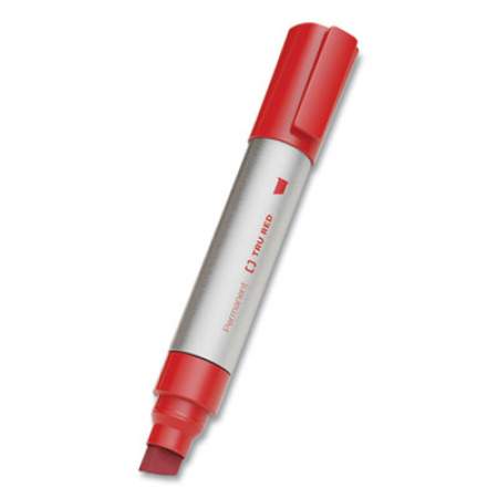 TRU RED XL Permanent Marker, Extra-Broad Chisel Tip, Assorted Colors, 4/Pack (24398949)