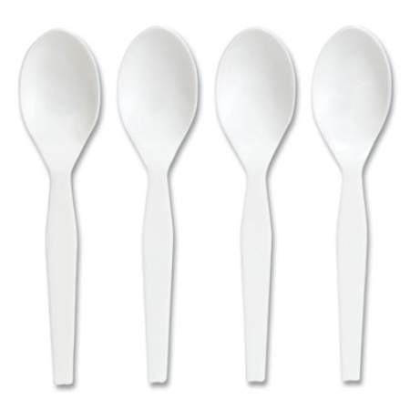 Perk Eco-ID Mediumweight Compostable Cutlery, Teaspoon, White, 300/Pack (24394118)