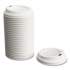 Perk Plastic Hot Cup Lids, Fits 8 oz Cups, White, 50/Pack (24375268)