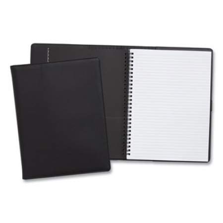 TRU RED Soft-Cover Notebook Folio Set, Narrow Rule, Black Cover, 9.5 x 6.5, 80 Sheets (24377306)