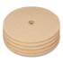 Coastwide Professional Polishing Floor Pads, 20" Diameter, White, 5/Carton (663605)