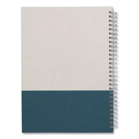 TRU RED Wirebound Hardcover Notebook, 1 Subject, Narrow Rule, Gray/Teal Cover, 9.5 x 6.5, 80 Sheets (24383525)