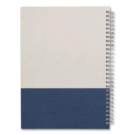 TRU RED Wirebound Hardcover Notebook, 1 Subject, Narrow Rule, Gray/Blue Cover, 9.5 x 6.5, 80 Sheets (24383526)