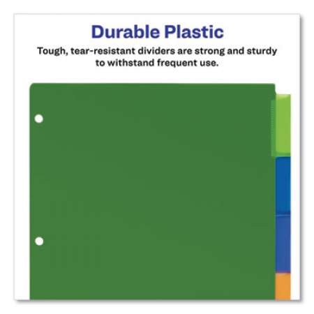 Avery Insertable Big Tab Plastic Dividers, 5-Tab, 11 x 8.5, Assorted, 1 Set (11900)