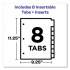 Avery Insertable Big Tab Dividers, 8-Tab, 11 1/8 x 9 1/4 (11222)