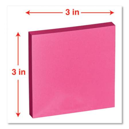 Universal Self-Stick Note Pads, 3 x 3, Assorted Bright Colors, 100-Sheet, 12/PK (35610)